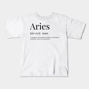 Aries Definition Kids T-Shirt